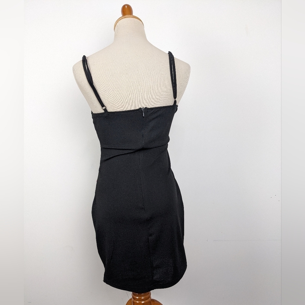 Parisian Short Jacquard Dress Brocade Size 4 - Picture 4 of 8